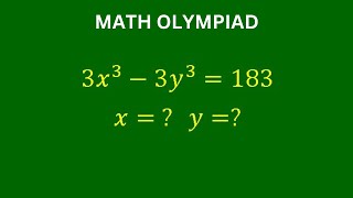 A Very Nice Math Olympiad Problem | Solve for x ana y? | Algebra Equation