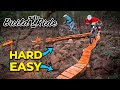 Building a skinny “snake tongue” bridge for mountain bikes