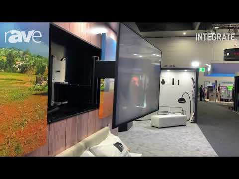 Integrate 2019: Future Automation Demos Picture Split TV Mount System on the Canohm Australia Stand