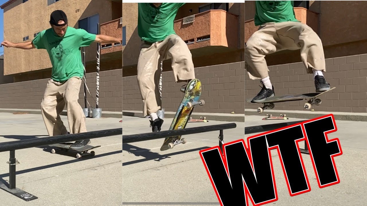 HOW TO DO ONE OF THE NEWEST SKATEBOARD TRICKS (THE RAILLE)
