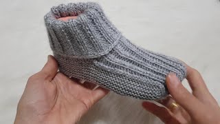 Çok Kolay 7- 8 Yaş Çocuklara Patik Çorap Yapımı - Bebek Patik - Bebek Çorap Modelleri