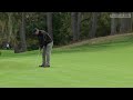 Peyton Manning drains a 15-foot birdie putt at AT&T Pebble Beach