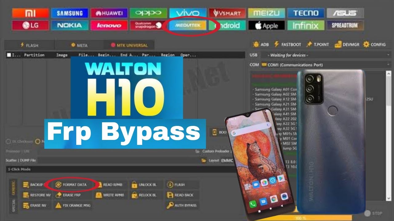 Walton H10 FRP Bypass Tool – Unlock Tool Android 11 Walton H10 FRP Bypass Tool – Unlock Tool Android 11