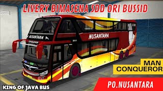 Share Livery SDD Bimasena Bussid Po.Nusantara MAN Conqueror