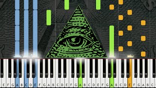 X-Files Theme (Illuminati Song) - Piano Cover w/ Sheet Music / MIDI (Synthesia)