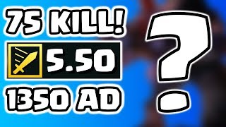 LOL'ÜN EN TROLL ŞAMPİYONUYLA REKOR!! 5.50 SALDIRI HIZI 1350 AD 75 KILL!! | Barış Can