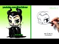 How to Draw Disney Characters - Maleficent Angelina Jolie - Fun2draw Cartoon Art Lesson