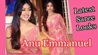 Anu Emmanuel Latest Saree Looks