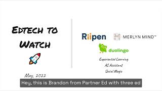 Edtech To Watch Riipen, Merlyn Mind, And Duolingo