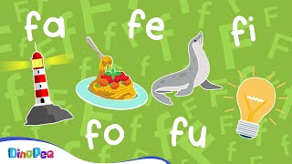 Aprende A Leer Las Sílabas Fa Fe Fi Fo Fu Vocabulario Para Niños Dinopeq