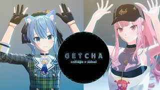 [Mmd Hololive/4K] ~ (Getcha!) ~《Gigap And Kira》~  Hoshimachi Suisei (星街すいせい),Mori Calliope (森 カリオペ)