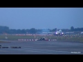 Cathay Pacific Cargo B747-400F landing&TO during the night @ BRU.