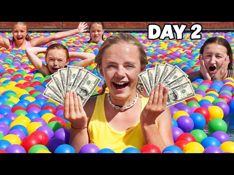 Last to Leave the Ball Pit Pool WINS $1,000! 20,000 balls!