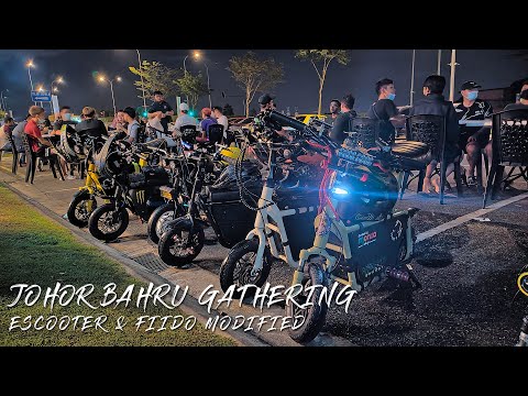 Fiido modified(jahat) &amp; Escooter gathering at Johor Bahru | fast exciting ride
