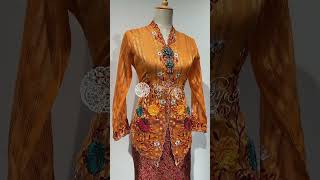 Kebaya Elvedina Orange Kasa Rubia - Royal Kebaya