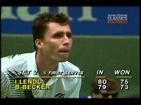 全豪オープン 1991 決勝戦（ファイナル）　 ベッカー vs レンドル ハイライト 1／3