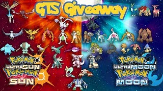Pokémon Sun & Moonultra Gts Giveaway All Legendaries Non Mythical Day 2 Bring It On