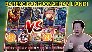 Bersama Bang Jonathan Liandi Kita Kalahkan Party Pro Player Ini Geek Fam, Dewa United, Rrq