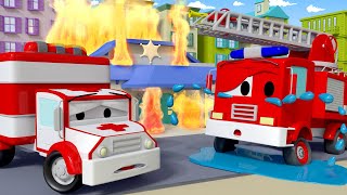 Amber Lambulance - Franck Le Camion De Pompier Et Le Loeil Gonflé - Dessin Animé De Camions