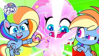 Pony Life New Fluttershy Becomes Rainbow Dash - Flutterdash Mlp Pony Life