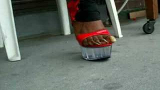 Long Toenails In Red Fetish High Heels 2