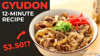 How To Make Gyudon Japanese Beef Bowl With The Sushi Man