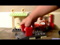 Pocoyo Wins Radiator Springs Grand Prix Vs. Luigi MegaBloks CARS 7796 Swiggle Traks Race Track