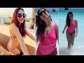 Tv Actress Disha Parmar seen enjoying her vacation in Bikini at Maldives