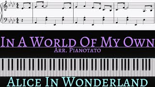 In A World Of My Own From Disneys Alice In Wonderland Piano Cover By Pianotato