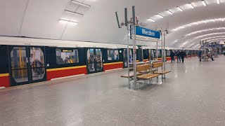Poland, Warsaw, Metro Ride From Wilanowska To Wierzbno