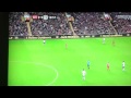 Cat on the pitch at Anfield
