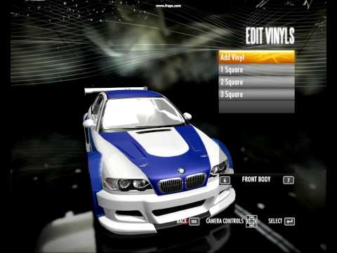 This is my BMW M3 GTR from Most Wanted I made it in a few hours