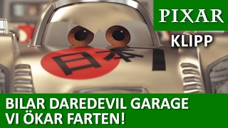 Nytt Lopp För Blixten Mcqueen Bilar Daredevil Garage