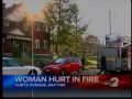 Woman tries to fight attic fire herself