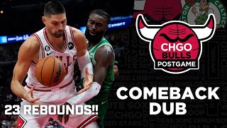 Nikola Vucevics Huge Double Double Leads Chicago Bulls Past Celtics Chgo Bulls Postgame