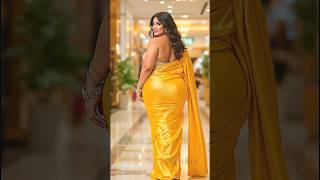 Beautiful Yellow Saree Bold Women Look