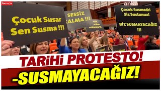 TBMM'de Bakan Derya Yanık'a şok protesto! \