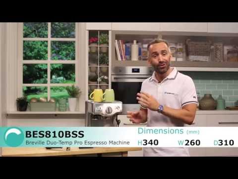 Breville BES810BSS Duo Temp Pro Espresso Machine Overview - Appliances Online