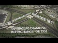 Diverging Diamond Interchange Simulation -- I70 in Washington, Westmoreland counties