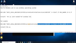 how to block usb removable devices in windows 10, 8.1, 8, 7, Vista, XP