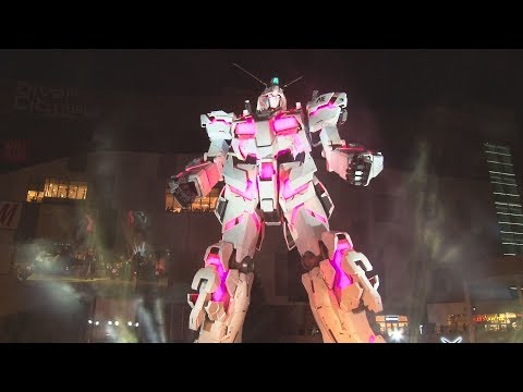 ガンダム新立像お披露目 お台場、発光し「変身」 - YouTube (09月24日 08:33 / 23 users)