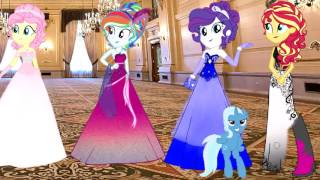 My Little Pony Equestria Girls Mane 7 Transforms Into Belly Dancers Coloring Transformation