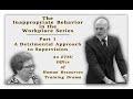 The Inappropriate Behavior in the Workplace Series - Part 1, A Detrimental Approach to Supervision