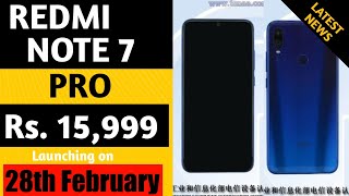 Redmi Note 7 Pro Price & Launch date in India | Spotted on TENNA | Redmi Note 7 vs Redmi Note 7 Pro.