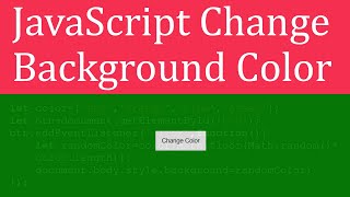 JavaScript Change Background Color On Click