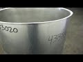 Video Used- Lomax 100 Gallon Stainless Steel Tank - Stock# 43383020