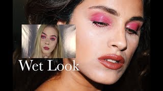 Islak Görünümlü Yaz Makyajı Tina Halada Inspired Glossy Wet Look