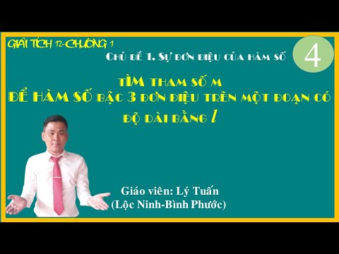 Chủ đề 1.Đơn điệu| 5.Tìm tham số để HS bậc 3 ĐB-NB trên một đoạn có độ dài cho trước