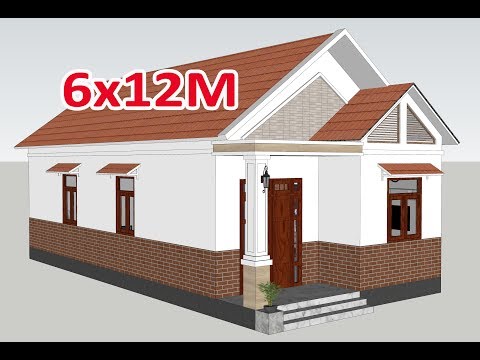 GỢI Ý MẪU NHÀ CẤP 4 MÁI THÁI 6x12M ĐƠN GIẢN ĐẸP | KIẾN TRÚC NHÀ VIỆT