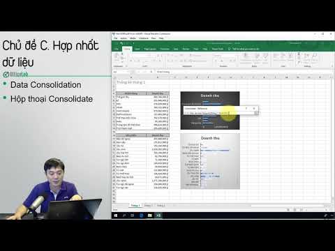 Học Excel 3: 1.3. Hợp nhất dữ liệu bằng Consolidate